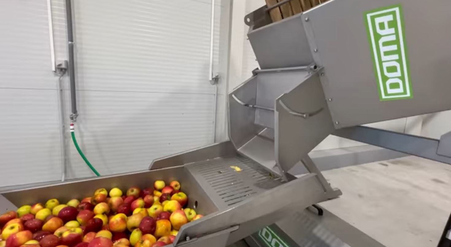 Gyümölcsfeldolgozó üzem próbaüzem